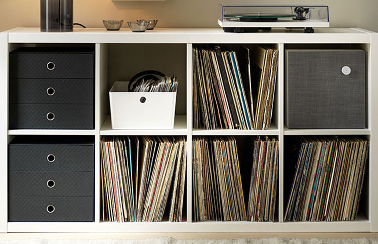 Vinyl Record Storage Solutions: IKEA Kallax Shelves