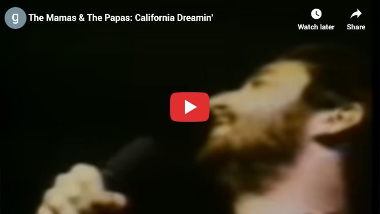 10. The Mamas & The Papas - California Dreamin' - Top 1960s Songs