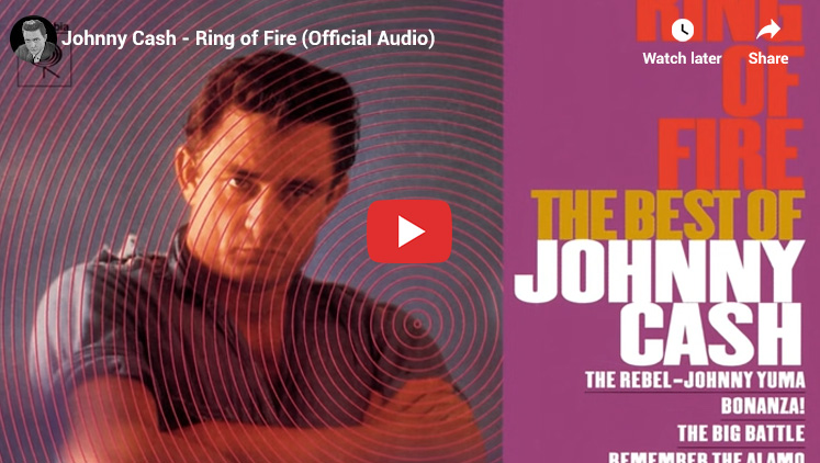 26. Johnny Cash - Ring of Fire - Best 1960s Songs