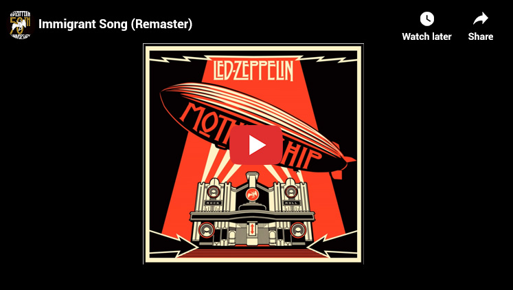 10. Immigrant Song by Led Zeppelin - Best Songs 1970s