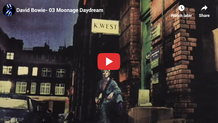 3. Moonage Daydream by David Bowie - Top Songs 1970s