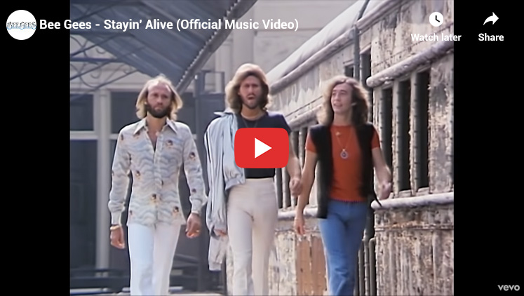 9. Stayin’ Alive by Bee Gees - Greatest Songs 1970s