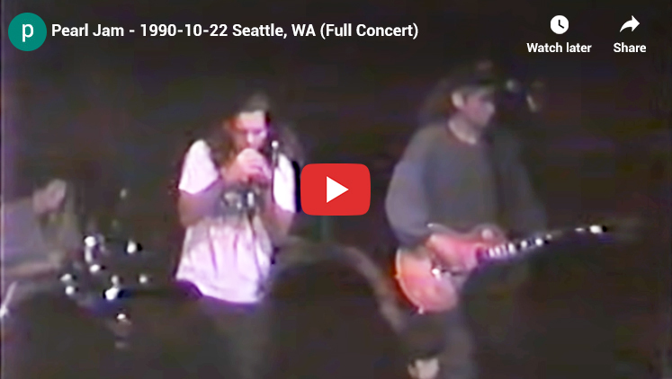 Pearl Jam Off Ramp Cafe - First Concert Ever 1990